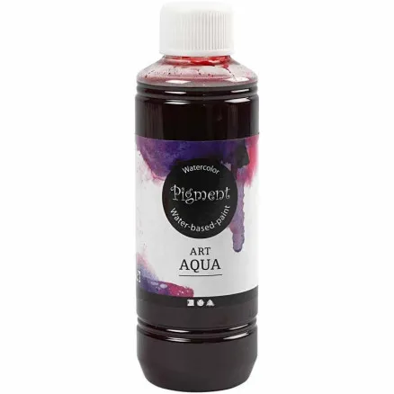 Nestemäinen vesiväri, punainen, 250 ml / 1 pullo.